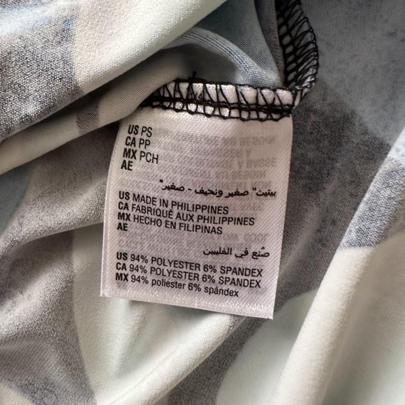 Alfani Top Blouse Women Size S P 3/4 Sleeve Crewneck Point-Hem Casual Stretch GU - Picture 7 of 9